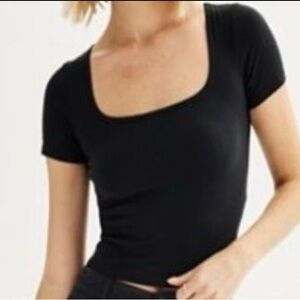 SO Cropped Square Neck Tee Juniors Size XXL